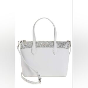 Kate Spade New York flash glitter satchel One Size, GREY